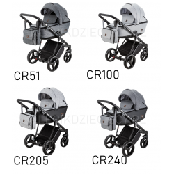 CRISTIANO ADAMEX wózek 2w1, 3w1, z fotelikiem, z bazą jako opcje