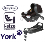 YORK i-Size BabySafe fotelik samochodowy nosidełko 0-13 kg